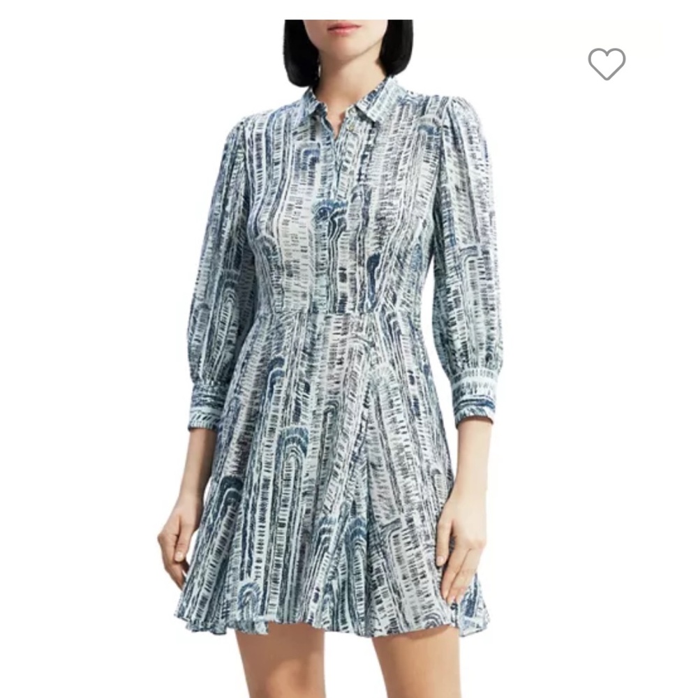 Theory silk shirt dress - nwot
